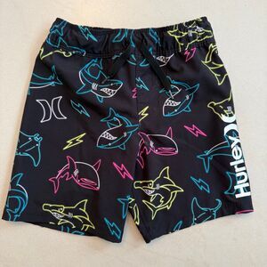 Boys Hurley Shark Design Swimming Shorts
